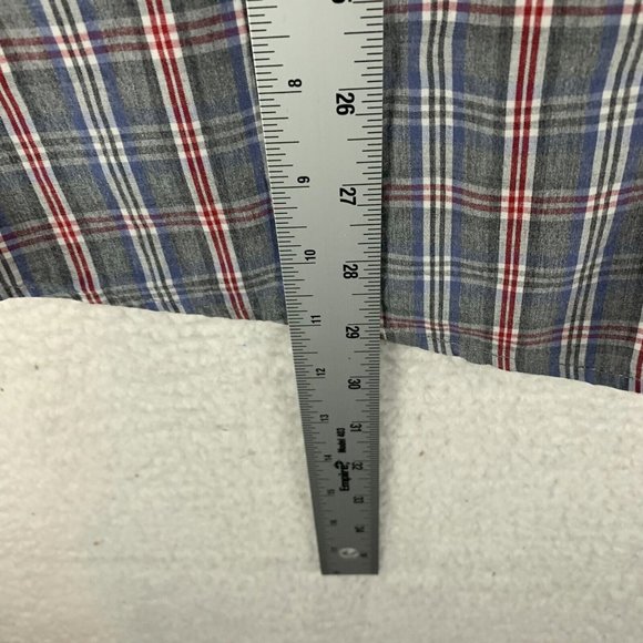 UNTUCKit Shirt Men's XL Gray Plaid 100% Cotton Long Sleeve Casual Button-Up 8530 - Picture 6 of 7